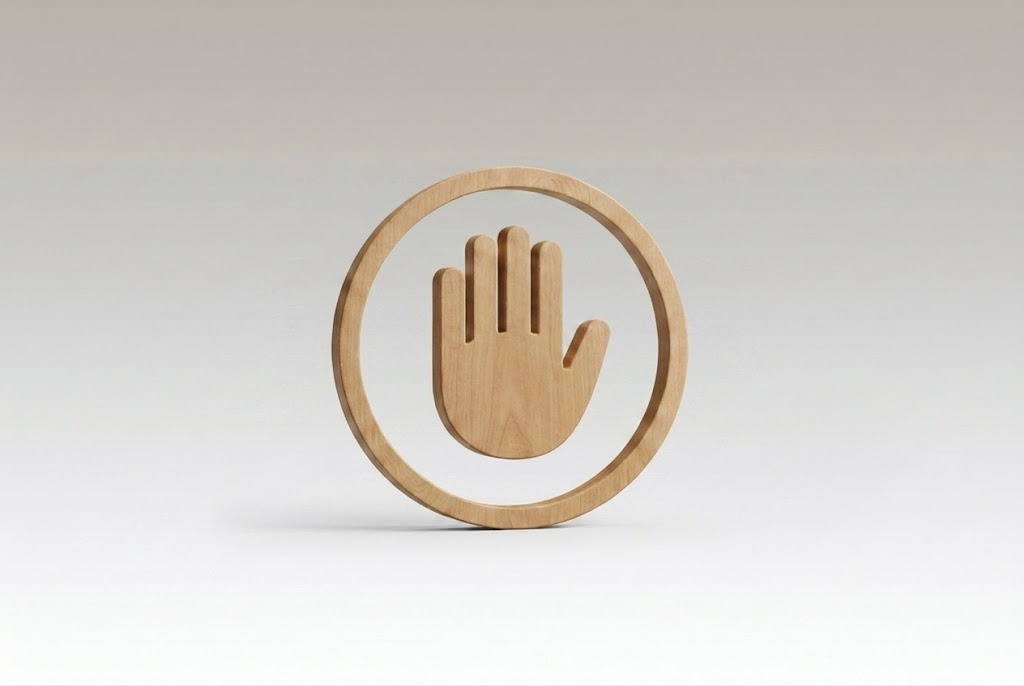 Illustration of a hand gesture